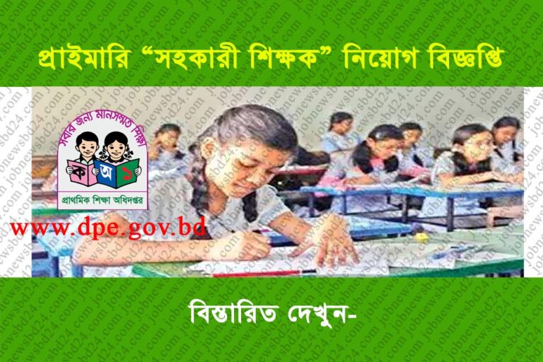 primary job circular