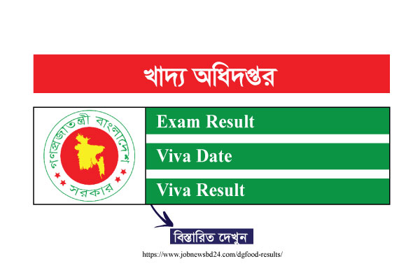 DGFOOD Exam Result 2021 PDF Download