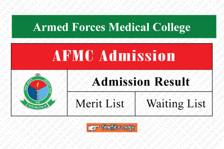 AFMC Admission Result